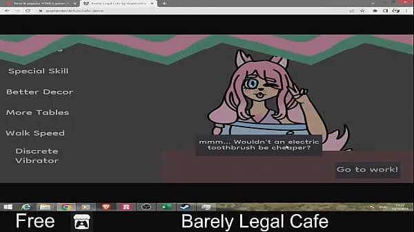 Barely Legal Cafe (free game itchio ) 18, Adult, Arcade, Furry, Godot, Hentai, minigames, Mouse only, NSFW, Short Video keren yang keren