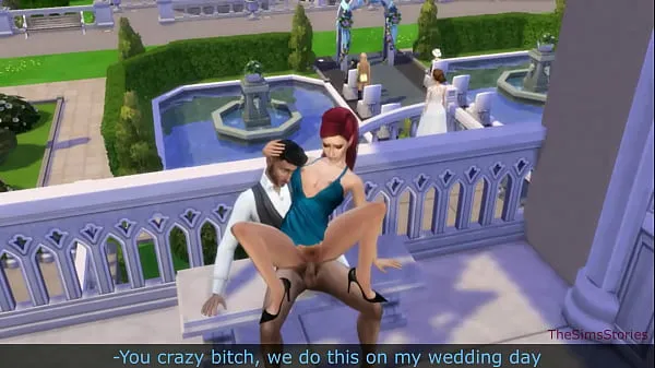 Vroči The sims 4, the groom fucks his mistress before marriage kul videoposnetki