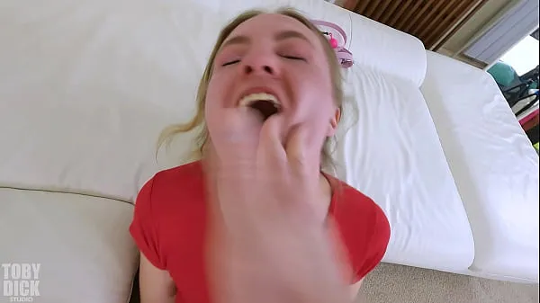 Horúce Bratty Slut gets used by old man -slapped until red in the face skvelé videá