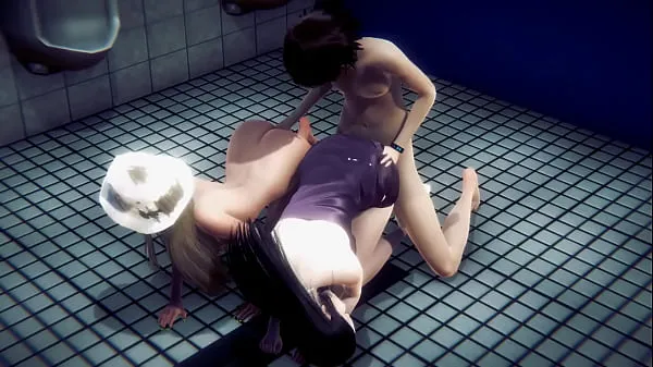 Hentai Uncensored - Blonde girl sex in a public toilet - Japanese Asian Manga Anime Film Game Porn Video sejuk panas