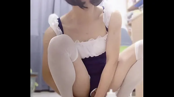 To be played badly! Pseudo-girl tied herself on the stool and was by 3-in-1 Video keren yang keren