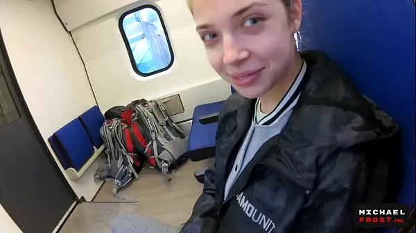 Hot Blowjob on the Train from a Shy chan cool Videos