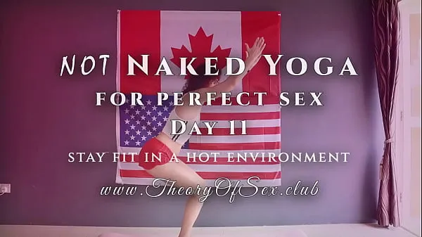 Hot My body got little bit shake from exercises for abs :) Day 11 of not naked yoga cool Videos