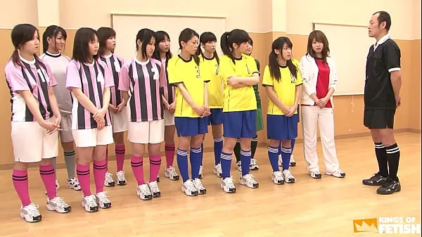 Hot Japanese female team listen and take a lesson from their coach cool Videos