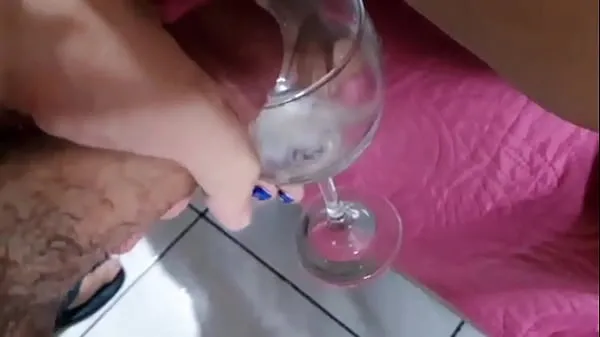 Hot I drank cum in a glass, what a luxury cool Videos