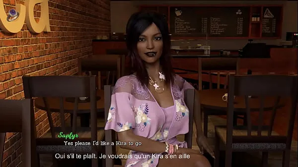 Horúce Beautiful dark skinned bisexual MILF Kira fucks her girlfriend's boyfriend (English and French subtitles skvelé videá