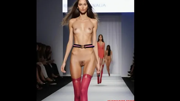 Hot Spectacular Fashion Showcase: Young Models Boldly Rock Colorful Stockings on the Catwalk cool Videos