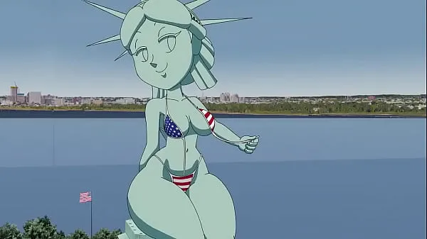 Žhavá Liberty Statue skvělá videa