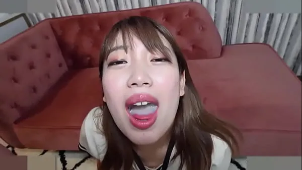 Heta Big breasted married woman, Japanese beauty. She gives a blowjob and cums in her mouth and drinks the cum. Uncensored coola videor